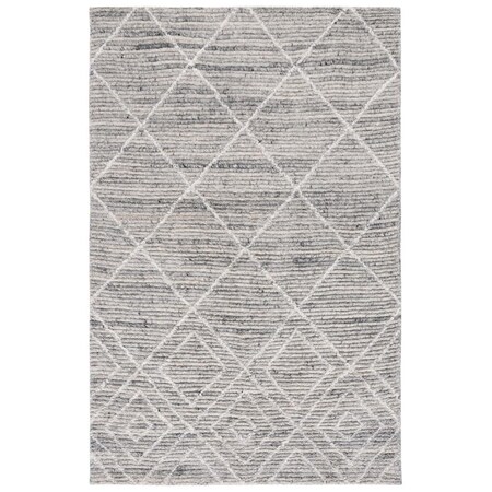 Safavieh 6 x 9 ft. Kenya Handmade Rectangle Area Rug Grey & Ivory KNY778F-6